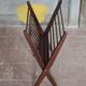 Cees Braakman vintage magazine rack, folding wooden magazine rack.