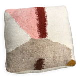 Woven wool pouf