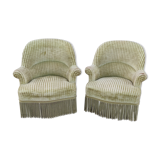 Pair of toad armchairs