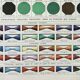 Old engraving 1898, Colors 2, multicolored, gradient • Lithograph, Original plate