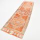 Tapis de couloir vintage ethnique orange 3x11, 92x339 cm