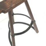 5x Vintage Spanish Brutalist 'Marbella' stool by Confonorm from the 70s