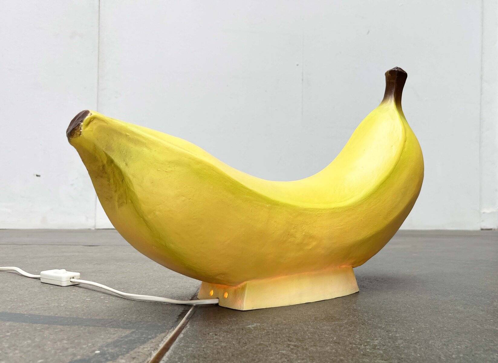 Postmodern banana floor lamp by Heico, 1980s.