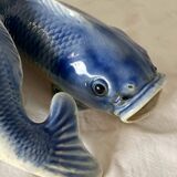 2 fish slip vases