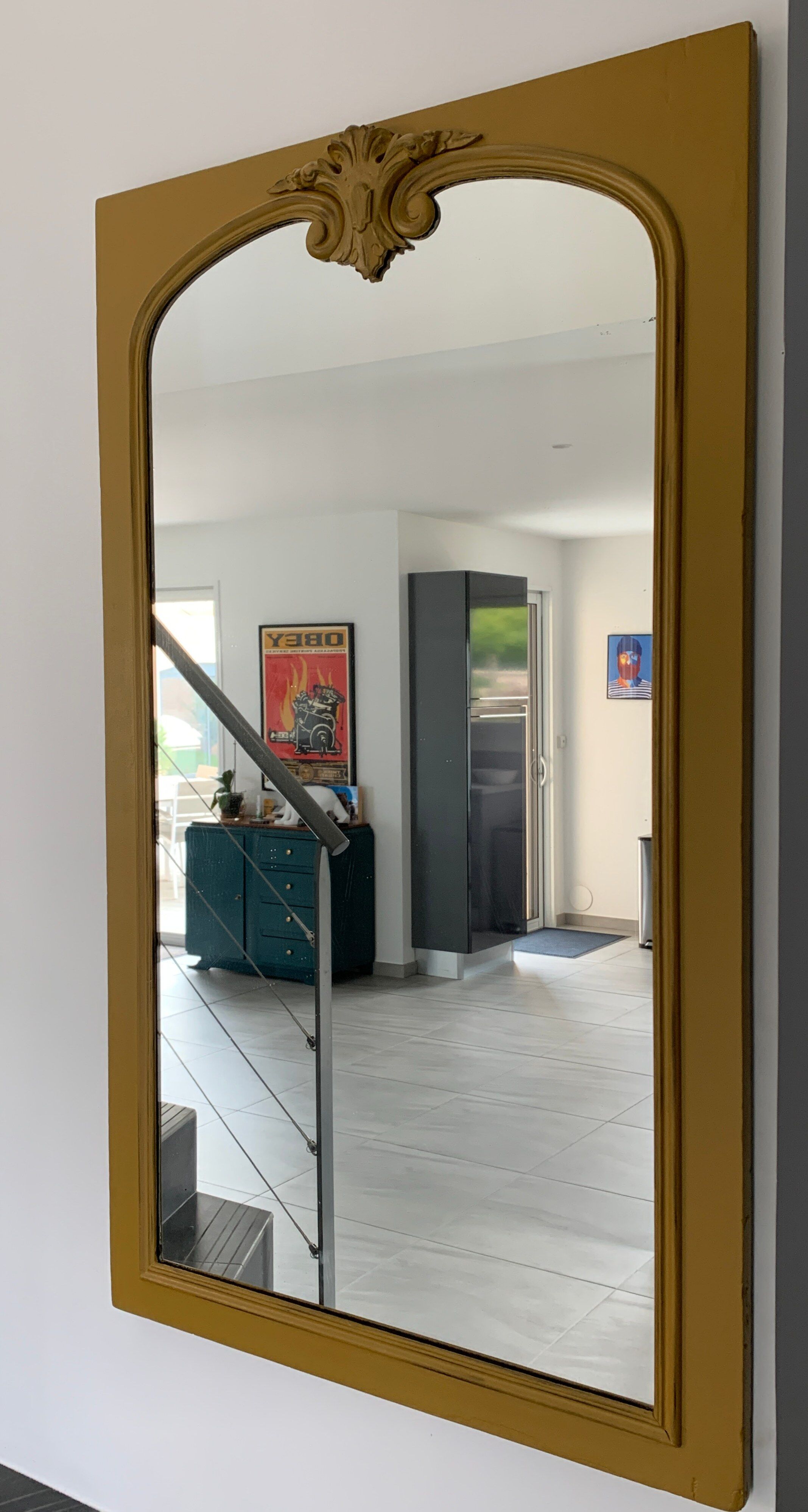 Mirror frame painted wood