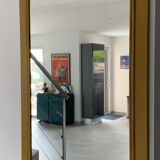 Miroir cadre bois peint