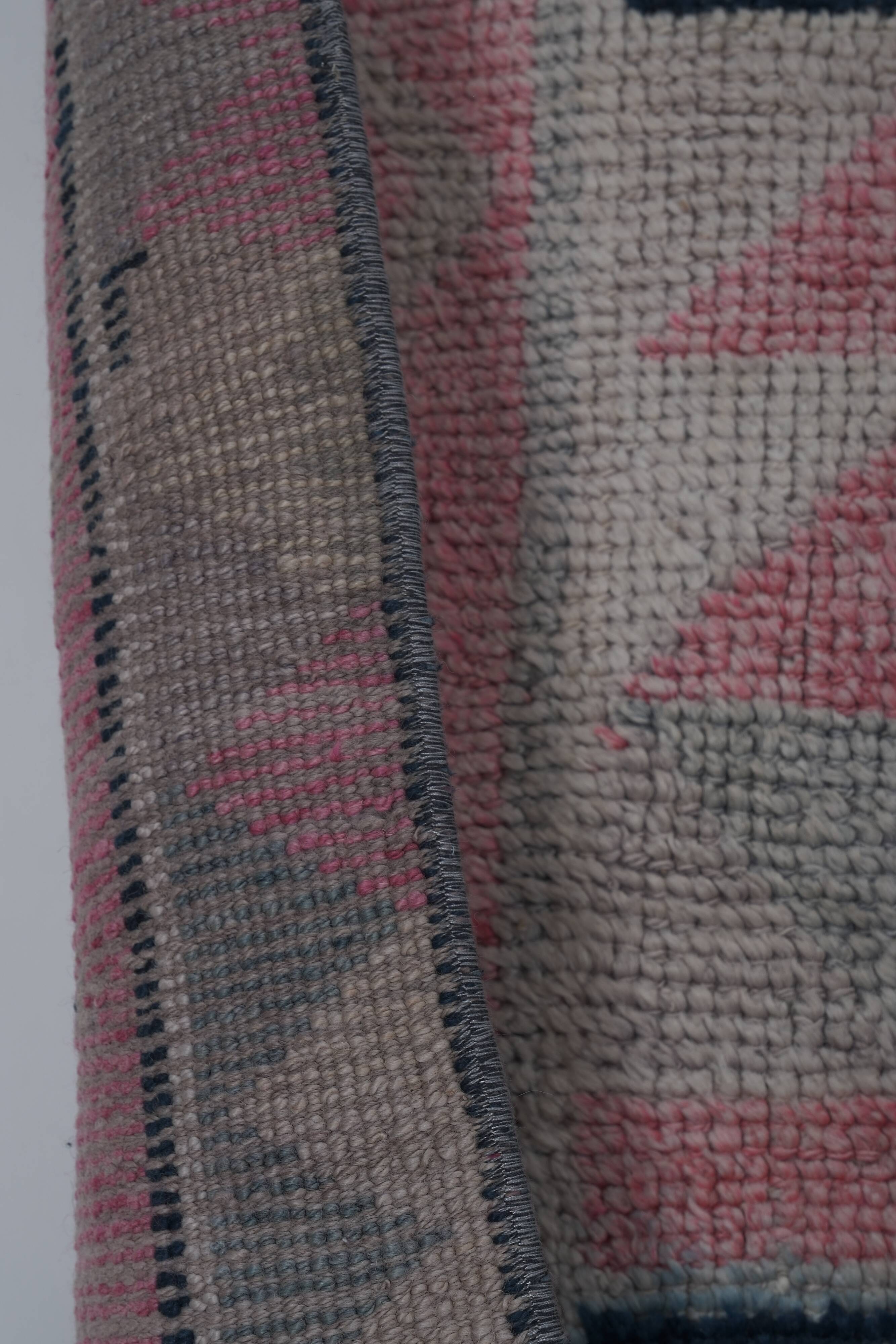 Vintage Turkish Oushak Rug Handwoven 95x300 cm