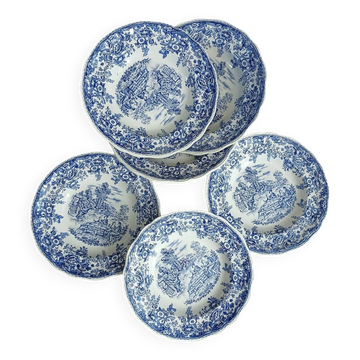 12 antique deep plates Lunéville KG