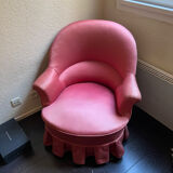 Pink toad armchair