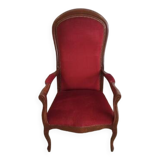 Fauteuil voltaire rouge