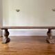 Monastery table - sun - in solid old oak - length 375 cm
