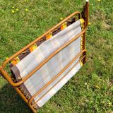 Camp bed, vintage sunbathing