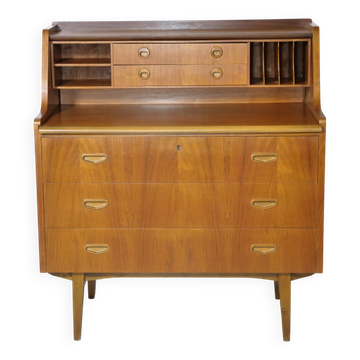 Danish Design Secretary Desk Chest of Drawers in Teak, 1960s