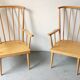 Pair of Baumann fan armchairs