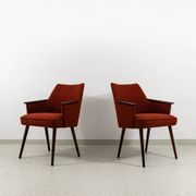Chaises coquillage vintage, Pologne, années 1960, lot de 2