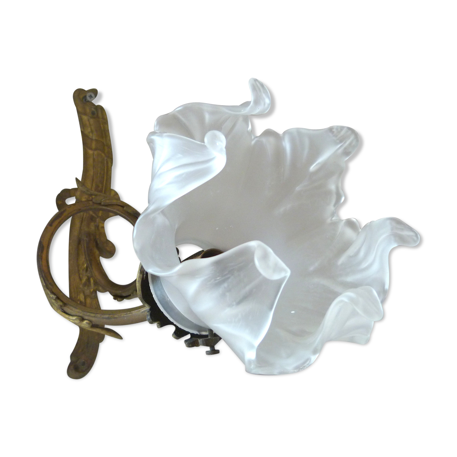 Ancient art nouveau tulip applied