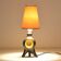 Ceramic bedside lamp in Jouve / Vallauris style from the 1950s.