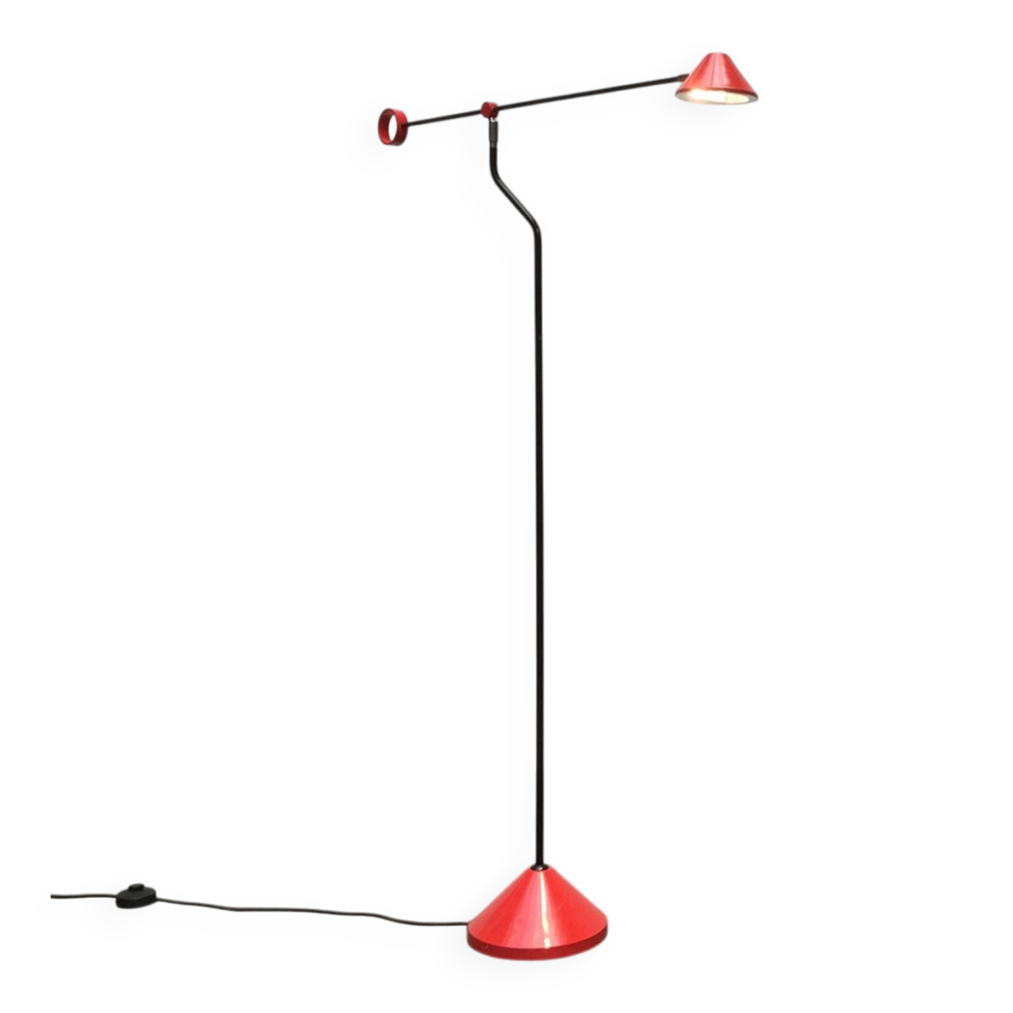 Vintage German postmodern floor lamp by Honsel.