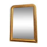 Old mirror 114cm/84cm Louis-Philippe beaded
