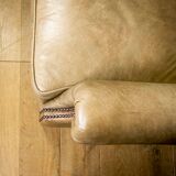 Vintage wingchair Dutch Sheepskin (cuir de mouton)