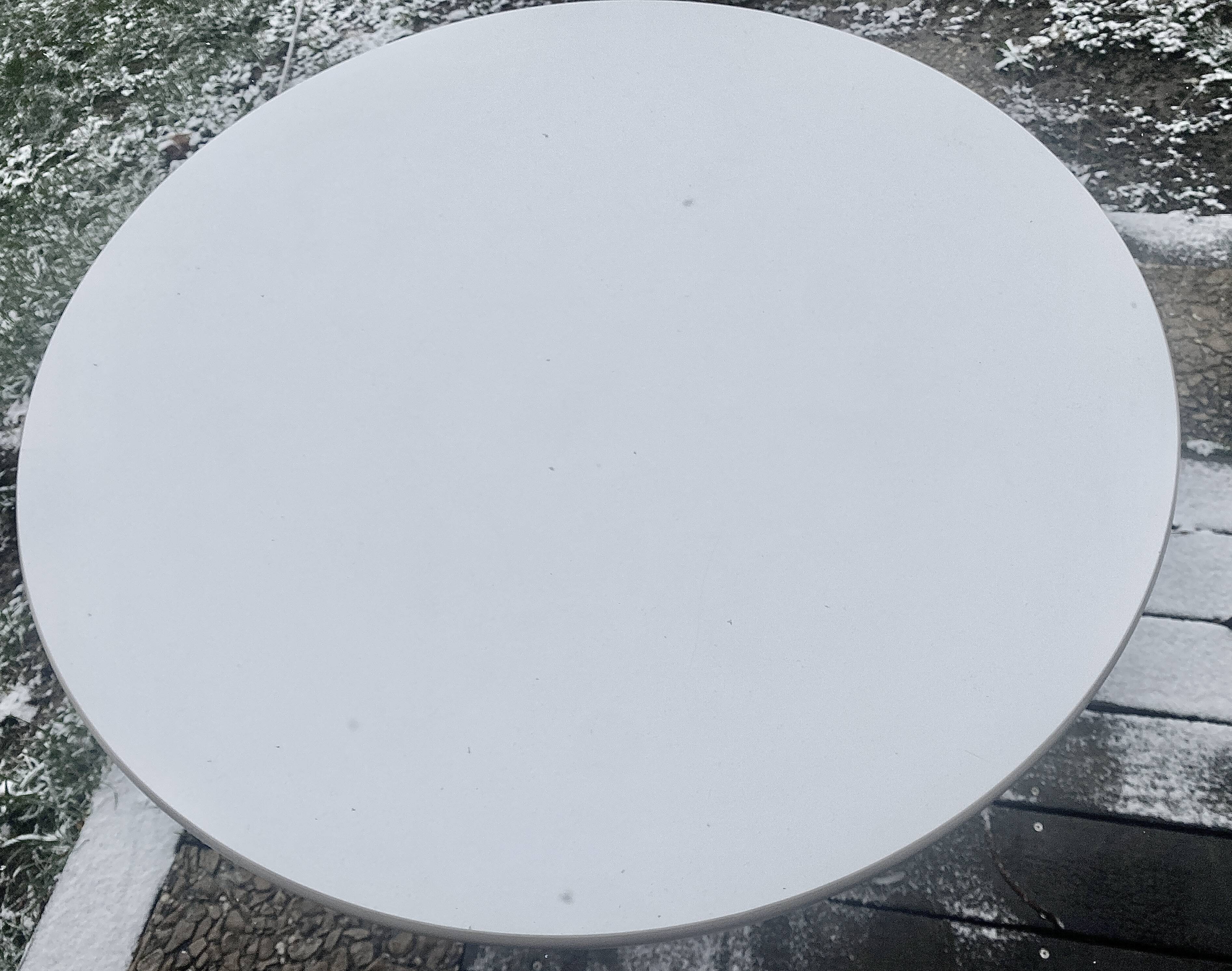 White Melamine Round Table Charles And Ray Eames For Herman Miller