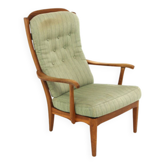 Fauteuil scandinave "Stora Fjäderbrickan" par Carl Malmsten, Suède, 1970