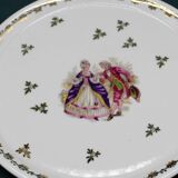 18th century Fragonard style French Porcelain Cake Dish