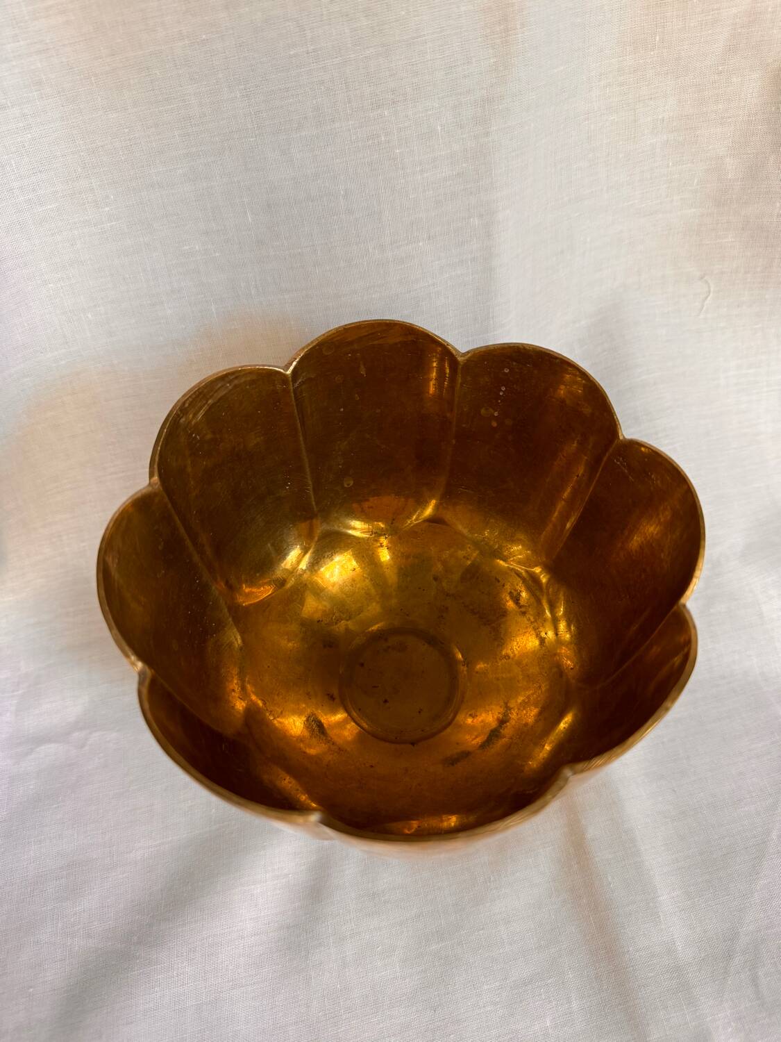 Brass footed bowl