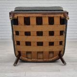 1960s, Danish armchair, original very good condition, furniture velour, beech wood,