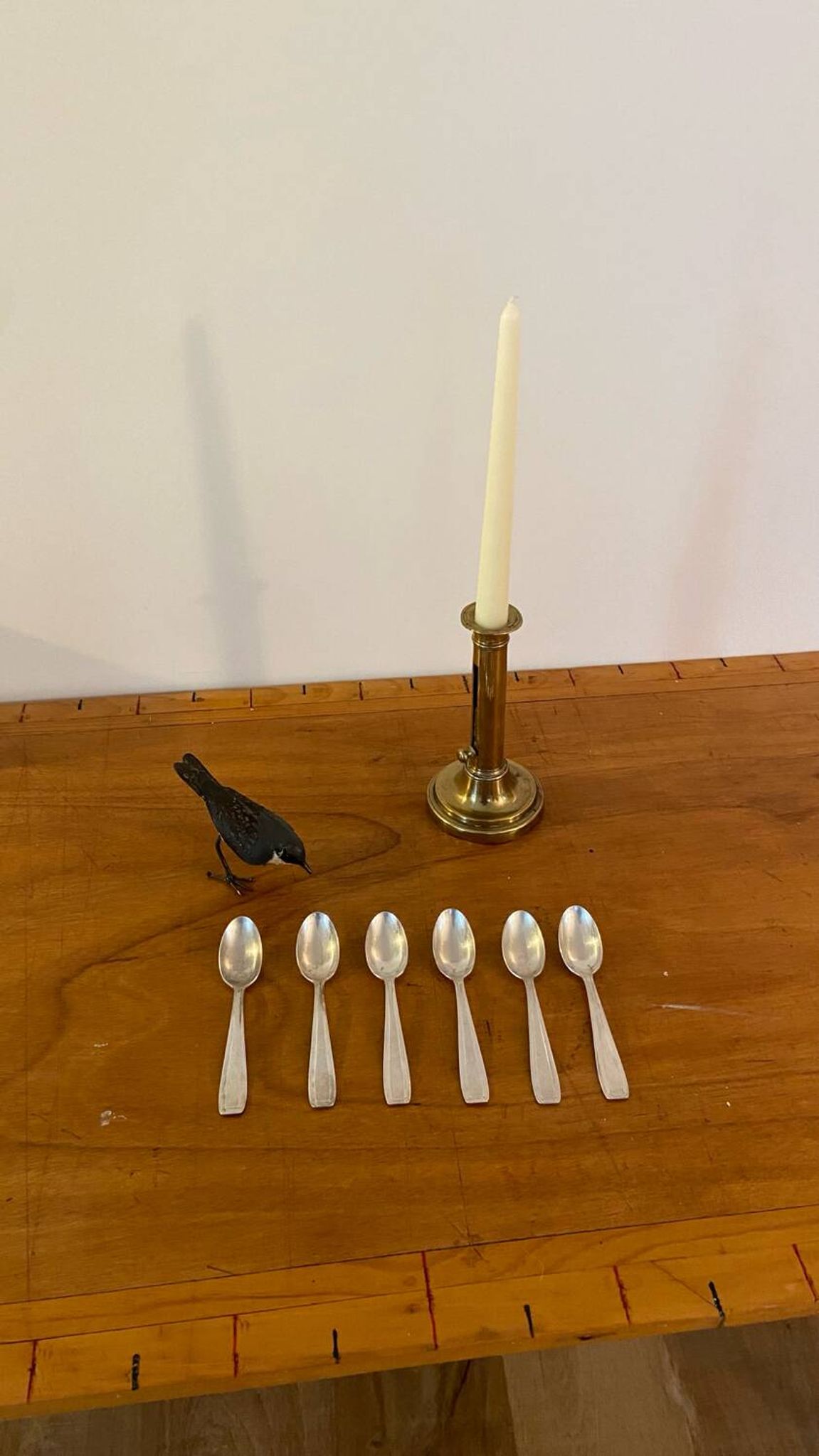 6 vintage silver plated small spoons from the 1960s