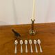 6 vintage silver plated small spoons from the 1960s