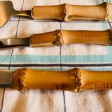 Set of bamboo cutlery