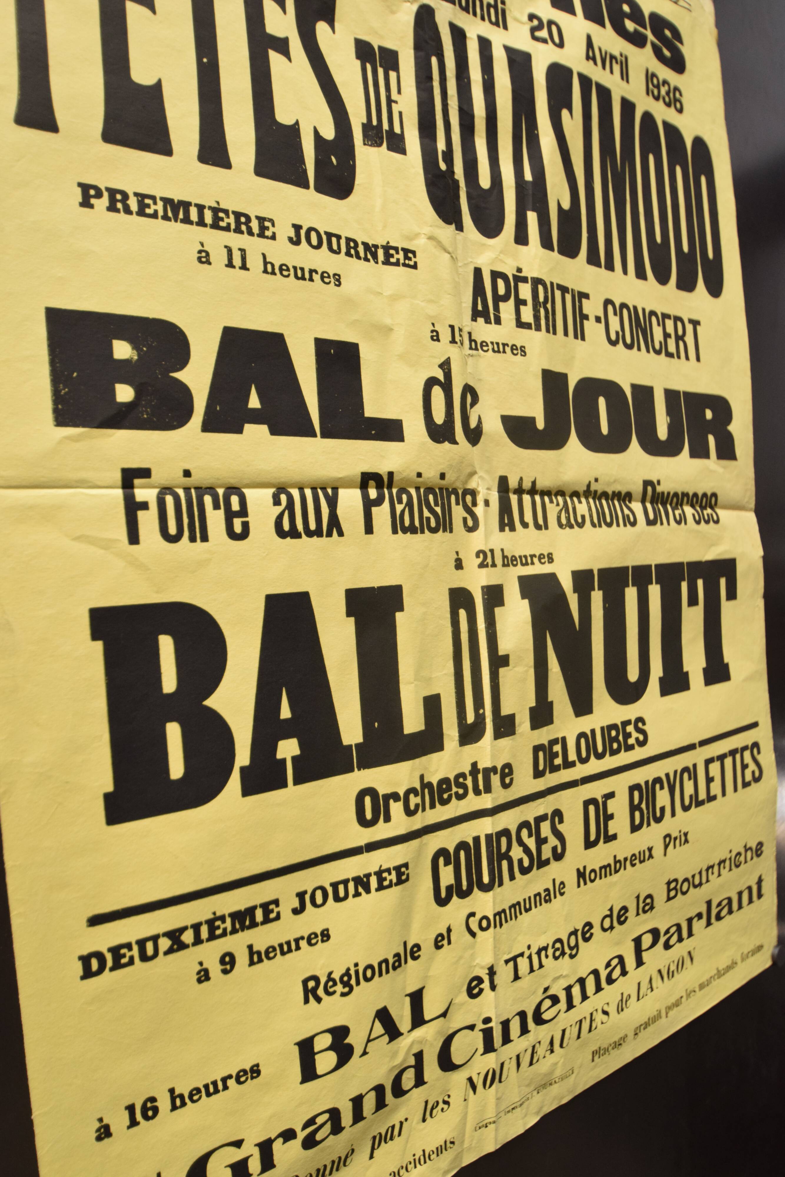 Poster "Festivals of Quasimodo" - Sauternes - 1936