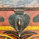 Afghan dowry chest in painted wood