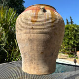 Ancient terracotta pottery jar from the 20th century.