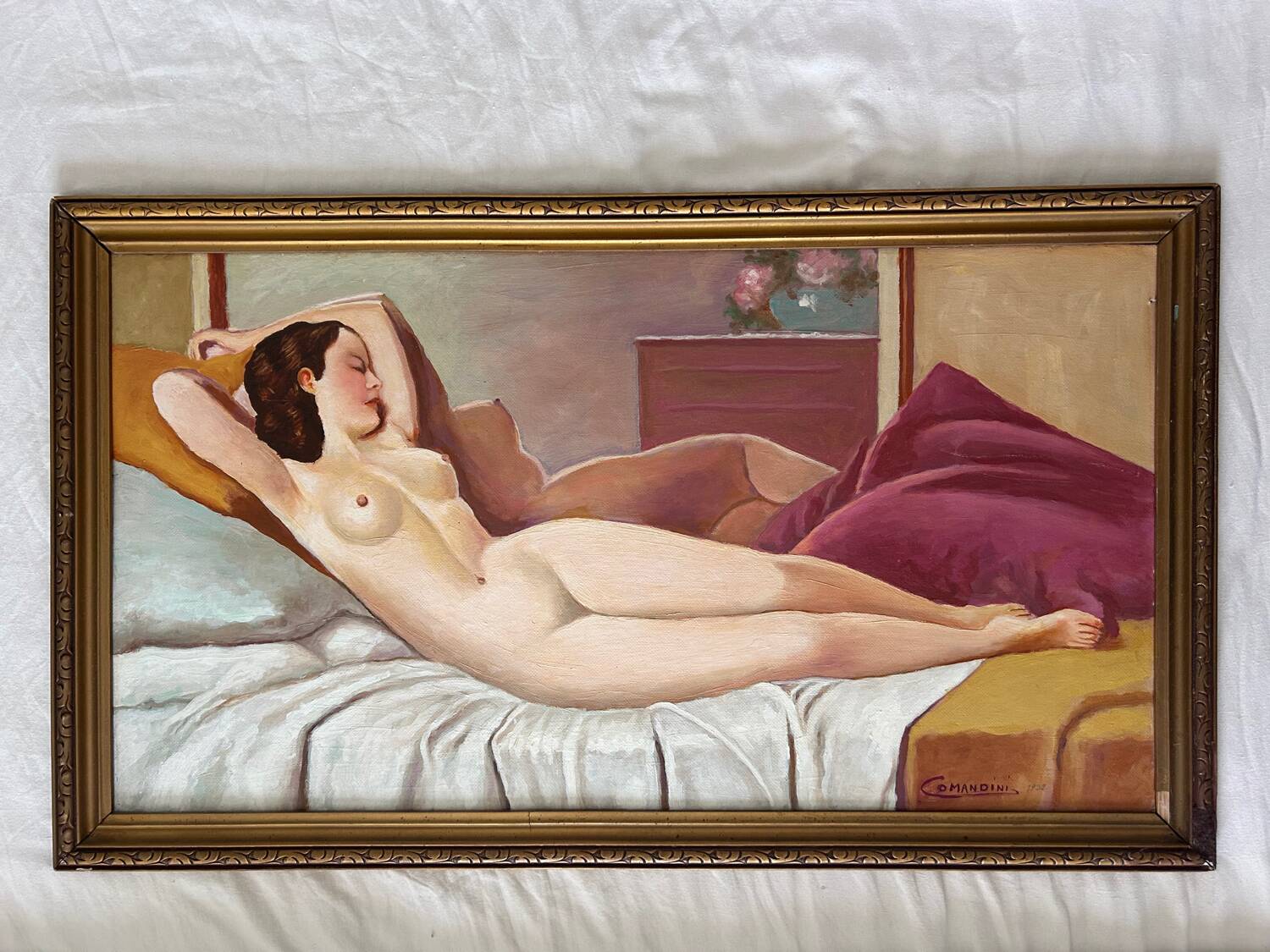 Oil on canvas Female nude 1952