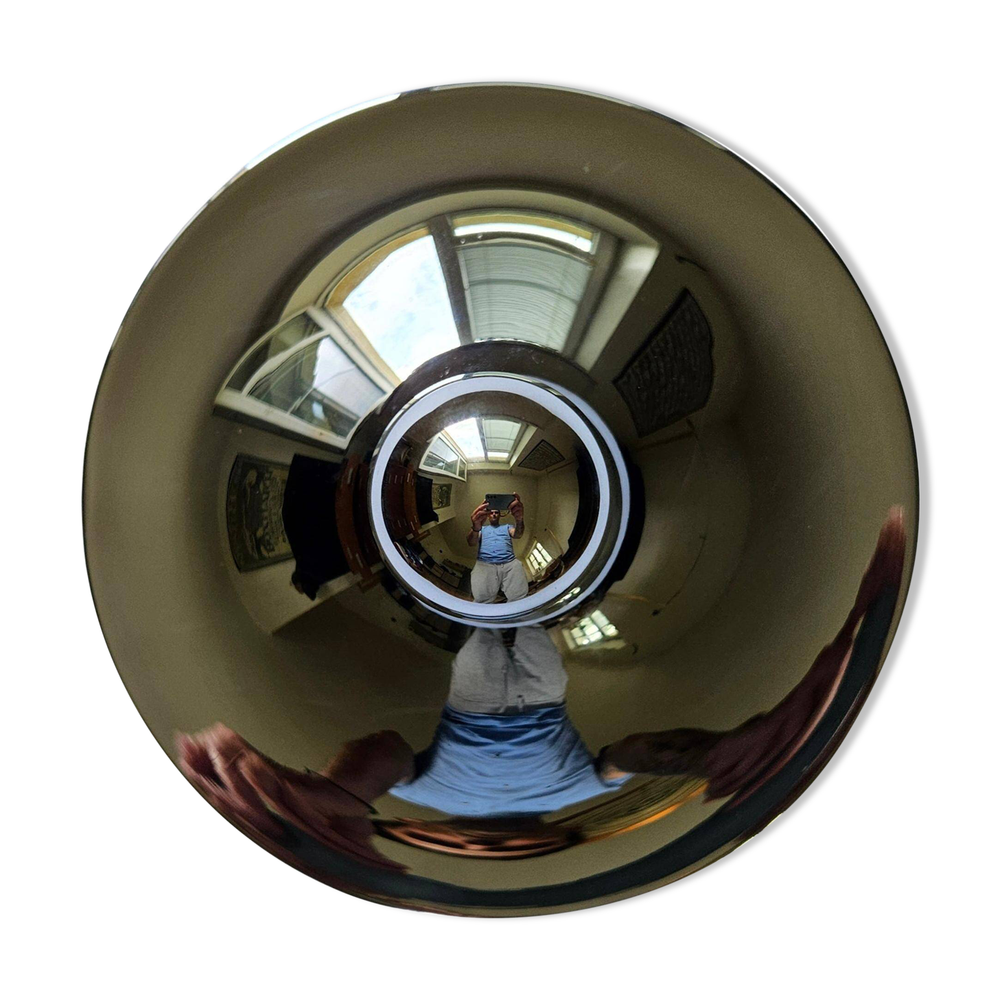 Chrome Ceiling or Wall Light by Charlotte Perriand, Sölken, 1960s