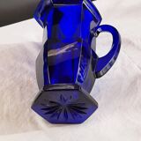Blue glass carafe from Bristol