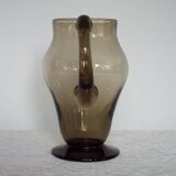 Smoked glass pitcher