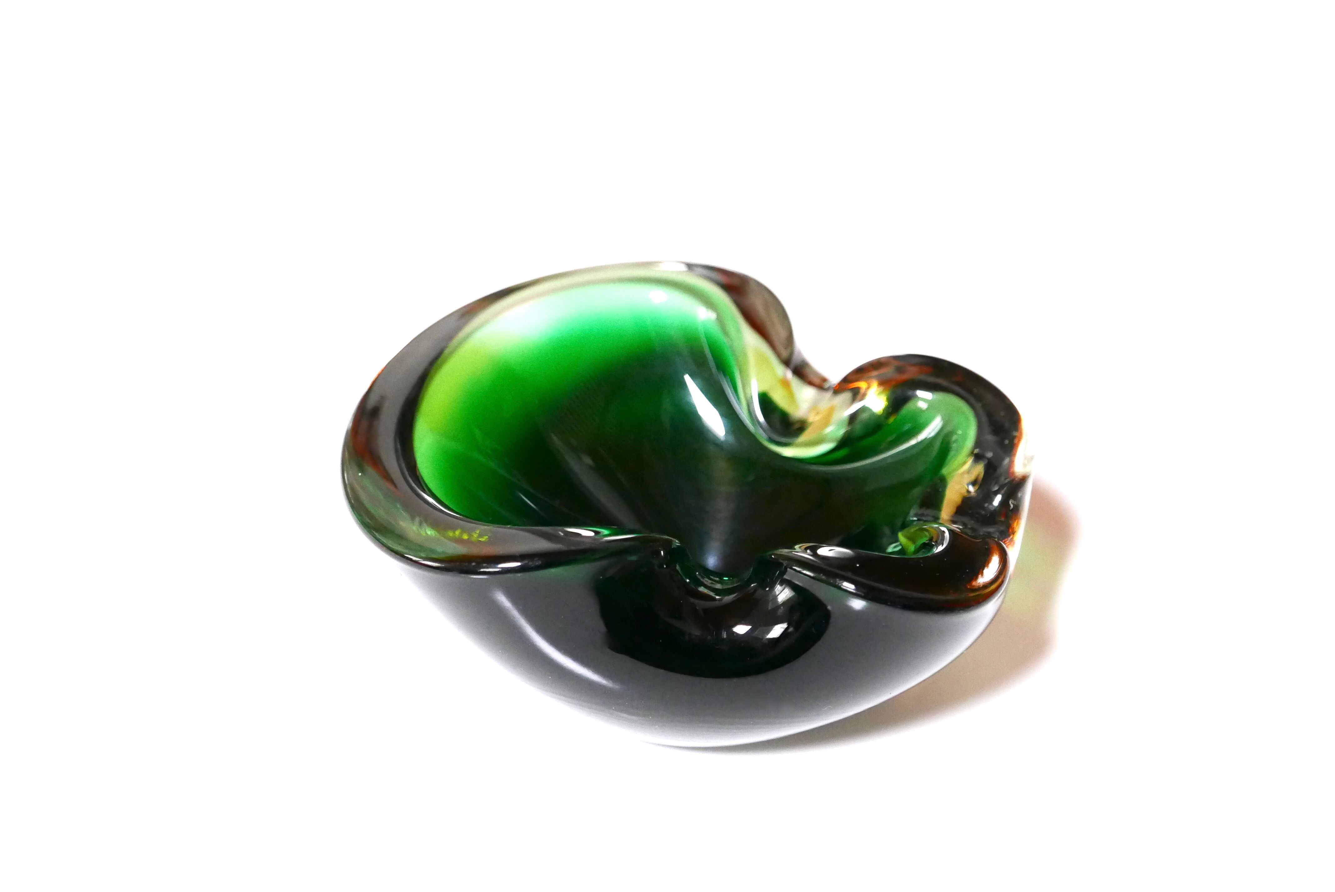 Cendrier Murano en verre années 50