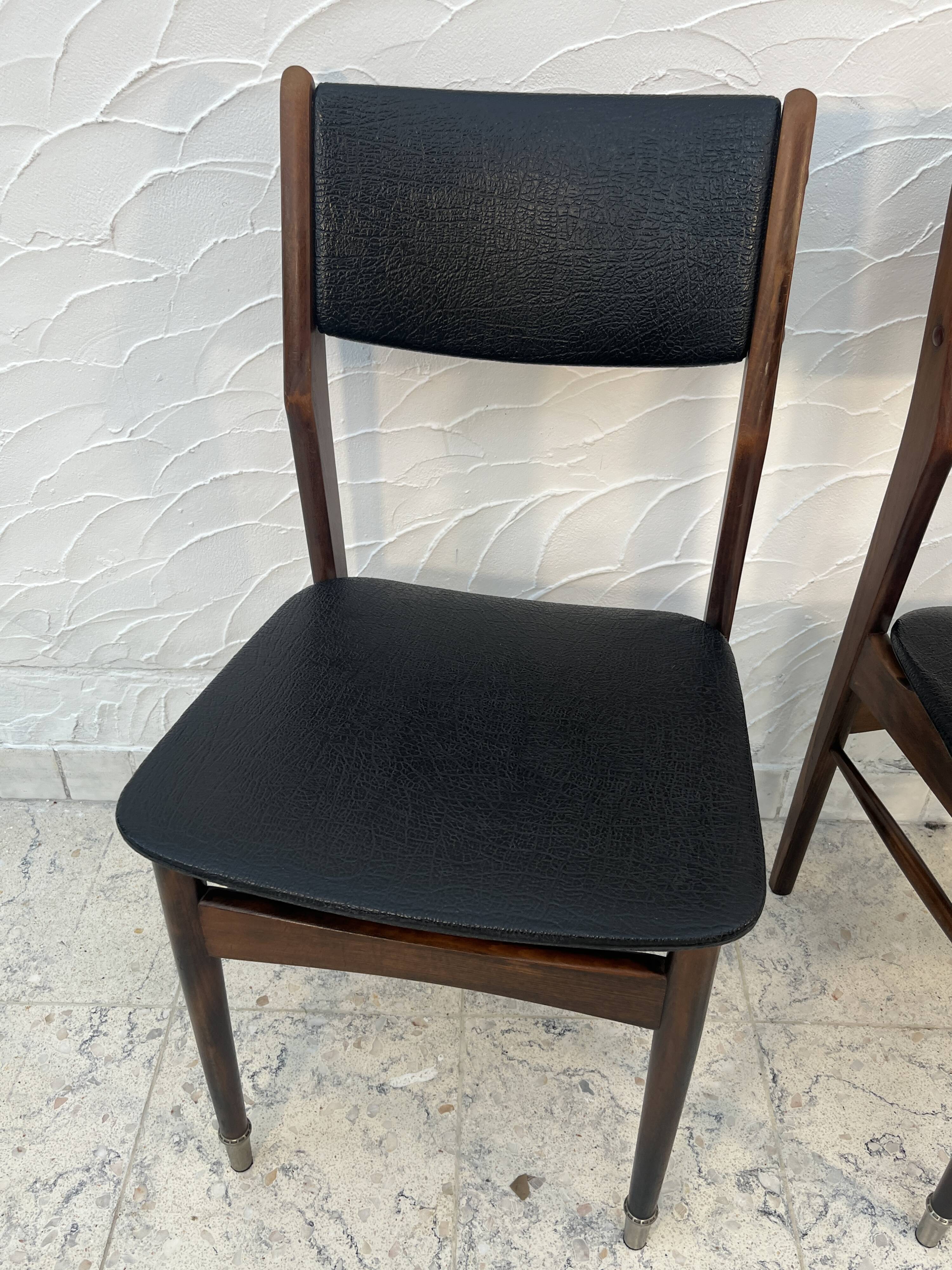 Pair of vintage Scandinavian style chairs from the 1960s.