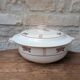 Soup tureen with lid in Salins ironstone model Nénuphar 25.5cm