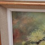 Table of yellow chrysanthemums