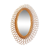 Sun 36x55cm rattan mirror