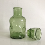 Bottle green carafe glass big Cap