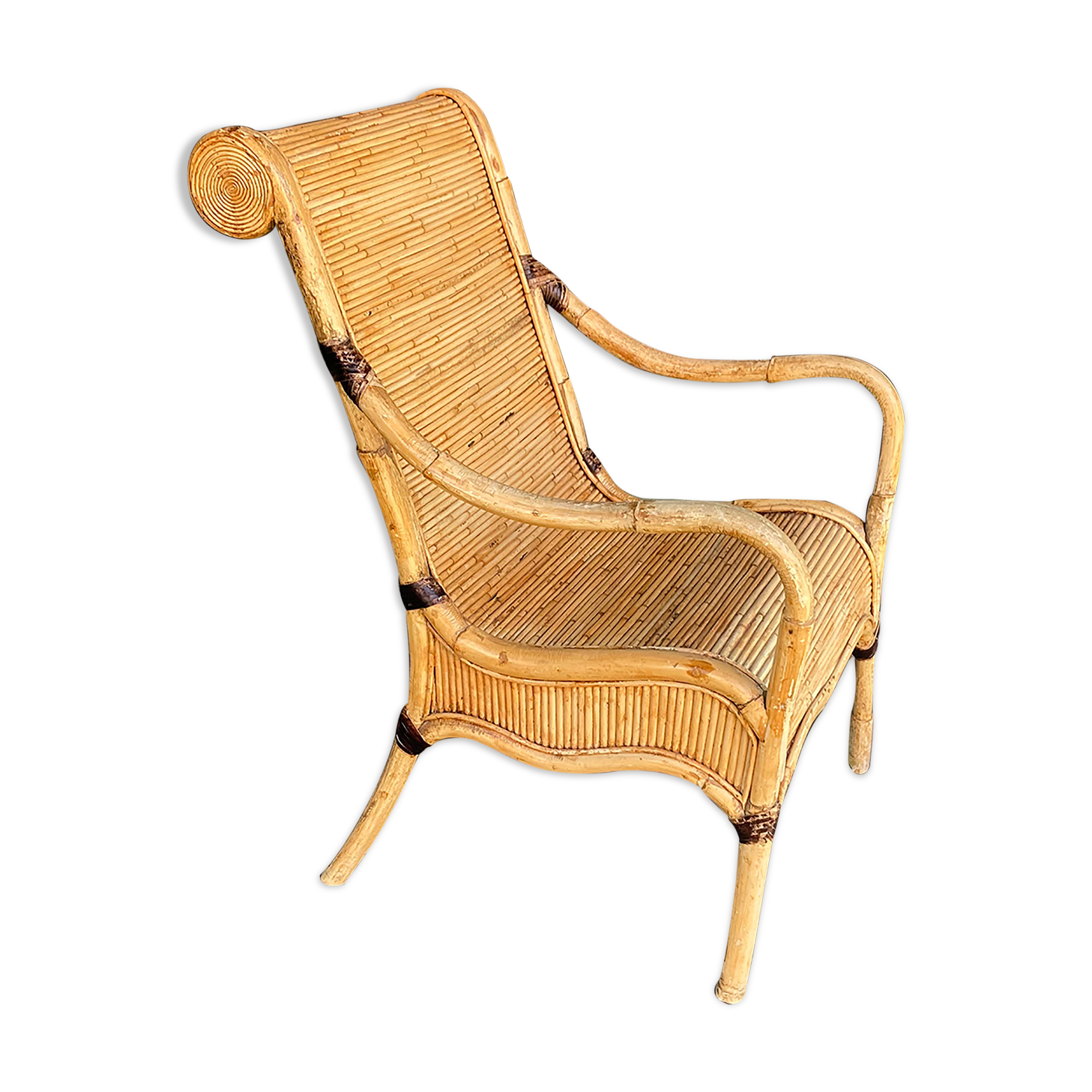 rattan armchair