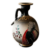 Petit vase grec antique néo-classique en céramique fait main (~13 cm)