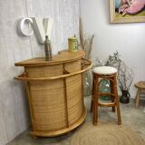 Vintage rattan bar