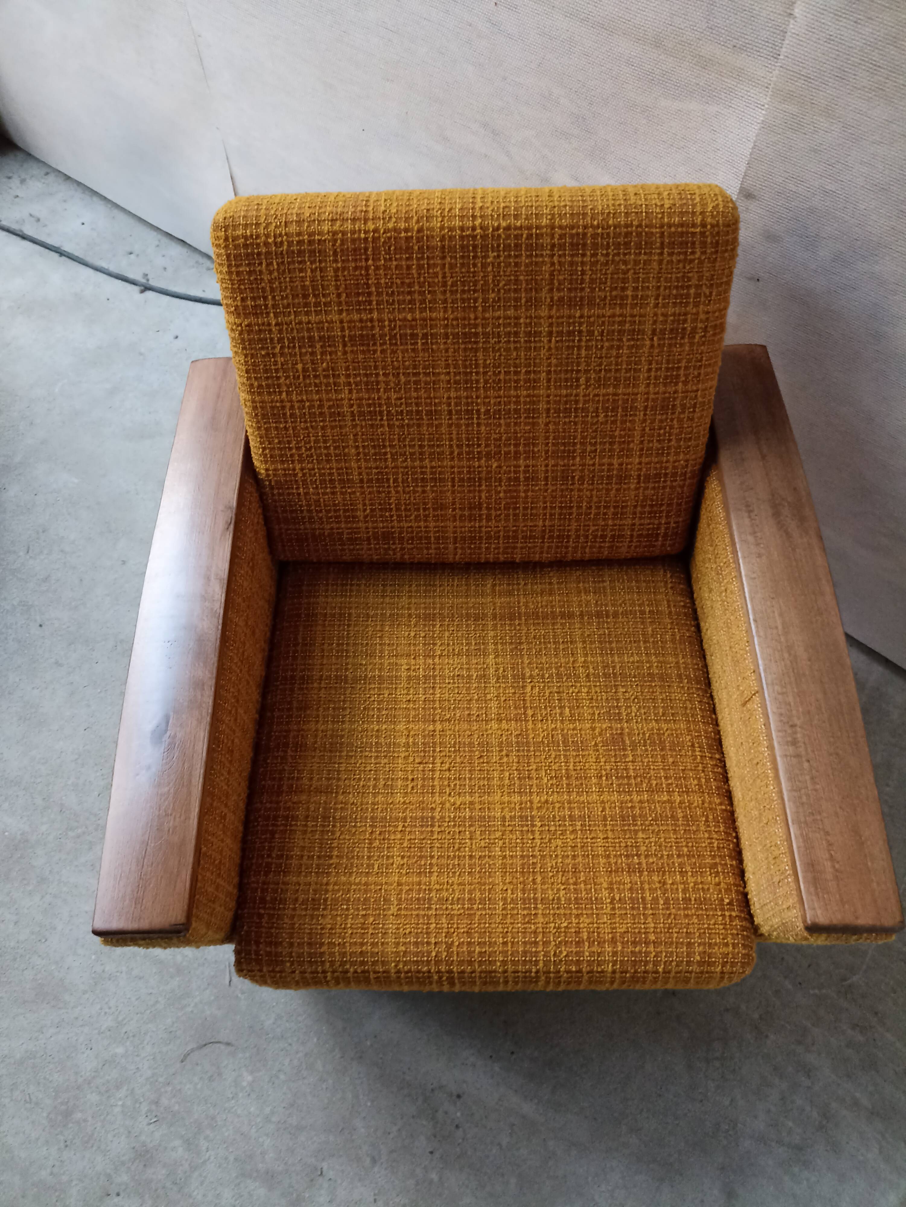 Pair vintage armchair