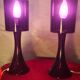 Pair of Vintage Incidence 70s Plexiglas Mood Lamps Height